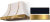Gloss Black, Brushed Brass Trim