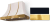 Gloss Black, Polished Brass Trim
