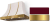 Cranberry, Brushed Brass Trim