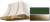 Cornwall Green, Antique Brass Trim