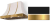 Matte Black, Brushed Brass Trim