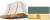Mineral Green, Polished Brass Trim