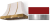 Piccadilly Red, Brushed Nickel Trim