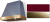 Cranberry, Antique Brass Trim