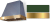 Cornwall Green, Brushed Brass Trim