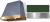 Cornwall Green, Brushed Nickel Trim