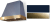 Indigo, Antique Brass Trim