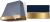 Indigo, Brushed Brass Trim