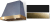 Matte Black, Antique Brass Trim