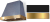 Matte Black, Brushed Brass Trim
