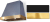 Matte Black, Polished Brass Trim