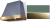 Mineral Green, Antique Brass Trim