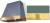 Mineral Green, Polished Brass Trim