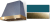 Salcombe Blue, Antique Brass Trim