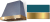 Salcombe Blue, Brushed Brass Trim