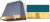 Salcombe Blue, Polished Brass Trim