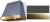 Slate, Antique Brass Trim