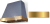 Stone Blue, Brushed Brass Trim