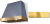 Stone Blue, Polished Brass Trim