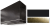 Matte Black, Antique Brass Trim