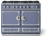 Provence Blue - SS trim, Satin Chrome Accents & SS Rails
