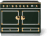 Brands Hatch Green with Stainless Steel & Brushed Brass Trim