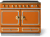 Quintessential Orange with Stainless Steel & Polished Brass Trim