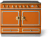 Quintessential Orange with Stainless Steel & Brushed Brass Trim