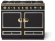 Matte Black - SS Trim, Polished Brass Accents & Polished Brass Rails