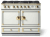 Pure White - SS Trim, Polished Brass Accents & Polished Brass Rails