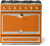 Quintessential Orange with Stainless Steel & Polished Brass Trim