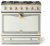 Pure White - SS Trim, Polished Brass Accents & Polished Brass Rails