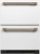 Matte White with Brushed Bronze Handles