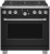 Matte Black with Brushed Stainless Handle and Knobs