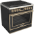 Glossy Black with Brushed Brass Trim