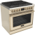 Glossy Ivory with Brushed Brass Trim