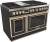 Matte Black with Brushed Brass Trim
