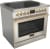 Stainless Steel with Brushed Brass Trim