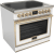 Glossy White with Brushed Brass Trim