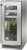 Stainless Steel Glass Door, Hinged Right, Outside, Lock Factory Installed