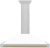DuraSnow® Stainless Steel with White Matte Shell & Champagne Bronze Handle