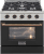 Black Oven Door - Black Knobs, Gold Handle & Ring / LP