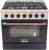 Black Oven Door - Black Knobs, Rose Gold Handle & Ring / LP