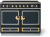 Quintessential Teal Brilliant with Stainless Steel & Polished Brass Trim
