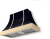 Gloss Black with Banded Polished Brass Trim