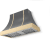 Graphite with Banded Polished Brass Trim