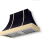 Matte Black with Banded Polished Brass Trim