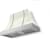 Pure White with Banded Satin Chrome Trim
