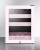 Matte Blush Pink Shelves, Pink Trimmed Door