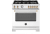 Bianco White Matte with Brushed Gold Accents, Natural Gas